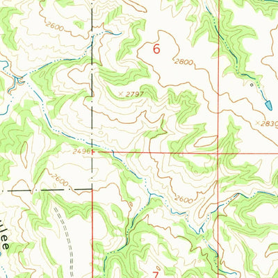 United States Geological Survey Germaine Coulee East, MT (1965, 24000-Scale) digital map