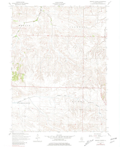United States Geological Survey German Corner, IL (1953, 24000-Scale) digital map