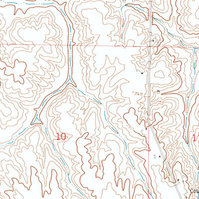 United States Geological Survey German Corner, IL (1953, 24000-Scale) digital map