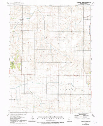 United States Geological Survey German Corner, IL (1991, 24000-Scale) digital map