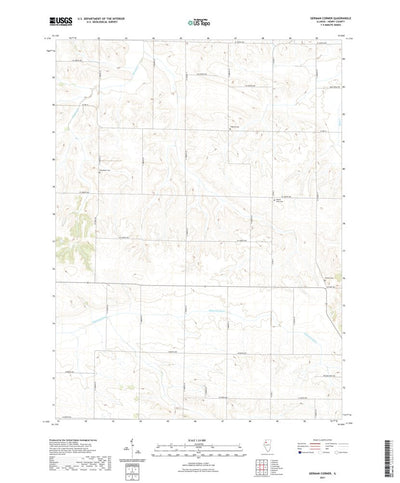 United States Geological Survey German Corner, IL (2021, 24000-Scale) digital map