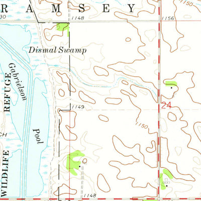United States Geological Survey German Valley, IA (1972, 24000-Scale) digital map