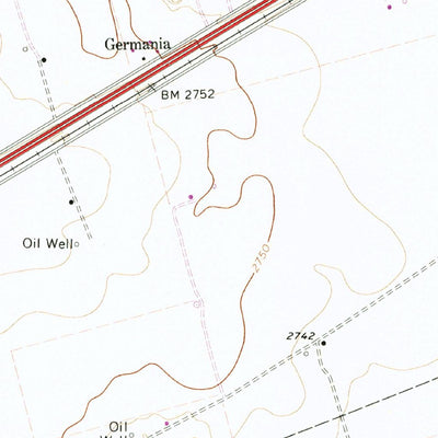 United States Geological Survey Germania, TX (1966, 24000-Scale) digital map