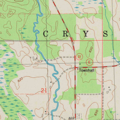 United States Geological Survey Germania, WI (1984, 24000-Scale) digital map