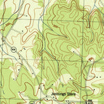 United States Geological Survey Germanna Bridge, VA (1944, 31680-Scale) digital map