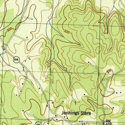 United States Geological Survey Germanna Bridge, VA (1944, 31680-Scale) digital map