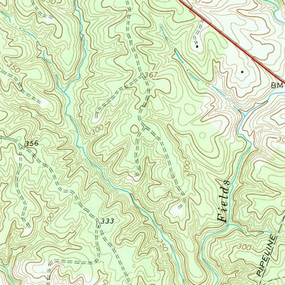 United States Geological Survey Germanna Bridge, VA (1968, 24000-Scale) digital map