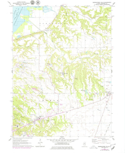 United States Geological Survey Germantown Hills, IL (1971, 24000-Scale) digital map