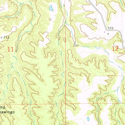 United States Geological Survey Germantown Hills, IL (1971, 24000-Scale) digital map
