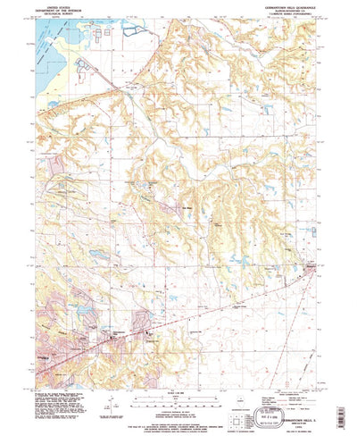 United States Geological Survey Germantown Hills, IL (1995, 24000-Scale) digital map