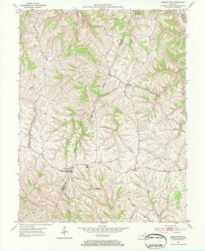 United States Geological Survey Germantown, KY (1952, 24000-Scale) digital map