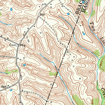 United States Geological Survey Germantown, KY (1952, 24000-Scale) digital map