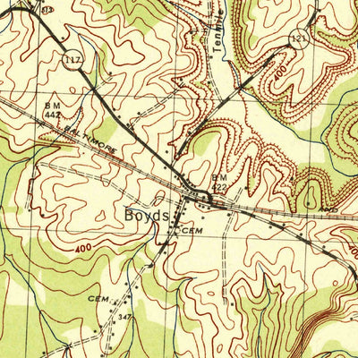 United States Geological Survey Germantown, MD (1944, 31680-Scale) digital map