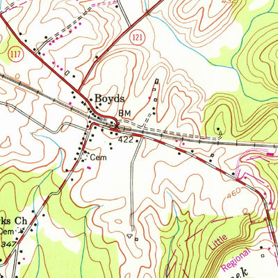 United States Geological Survey Germantown, MD (1953, 24000-Scale) digital map