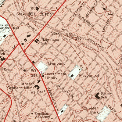 United States Geological Survey Germantown, PA (1967, 24000-Scale) digital map
