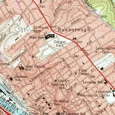 United States Geological Survey Germantown, PA (1967, 24000-Scale) digital map
