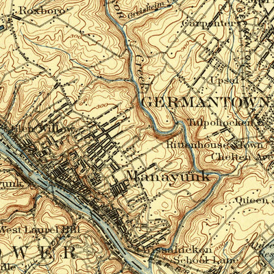 United States Geological Survey Germantown, PA-NJ (1896, 62500-Scale) digital map