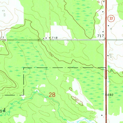 United States Geological Survey Germfask, MI (1972, 24000-Scale) digital map