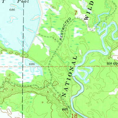 United States Geological Survey Germfask, MI (1972, 24000-Scale) digital map