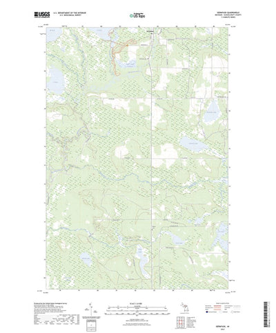 United States Geological Survey Germfask, MI (2023, 24000-Scale) digital map