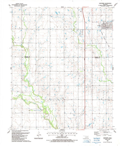 United States Geological Survey Geronimo, OK (1987, 24000-Scale) digital map