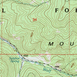 United States Geological Survey Gerow Butte, OR (1992, 24000-Scale) digital map