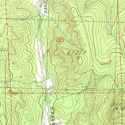 United States Geological Survey Gerry Mountain, OR (1983, 24000-Scale) digital map