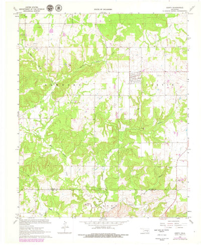 United States Geological Survey Gerty, OK (1967, 24000-Scale) digital map