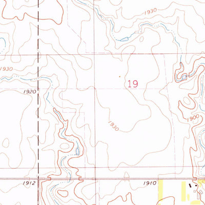 United States Geological Survey Gettysburg Municipal Airport NE, SD (1974, 24000-Scale) digital map