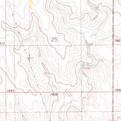 United States Geological Survey Gettysburg Municipal Airport NE, SD (1974, 24000-Scale) digital map