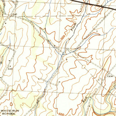 United States Geological Survey Gettysburg, PA (1944, 31680-Scale) digital map
