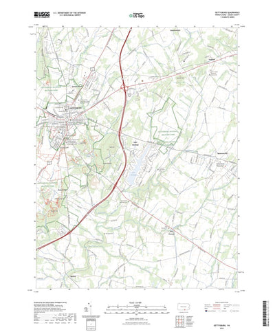 United States Geological Survey Gettysburg, PA (2023, 24000-Scale) digital map