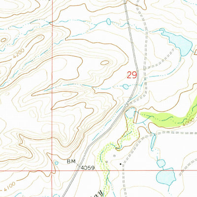 United States Geological Survey Geyser, MT (1979, 24000-Scale) digital map