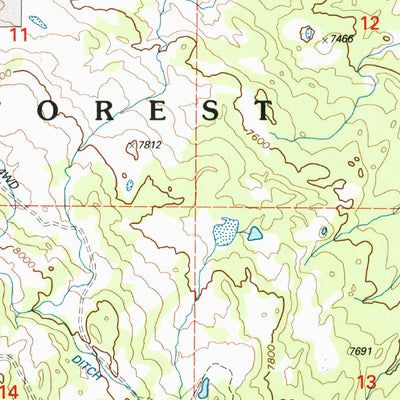 United States Geological Survey Geyser Peak, UT (2001, 24000-Scale) digital map