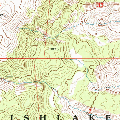 United States Geological Survey Geyser Peak, UT (2001, 24000-Scale) digital map