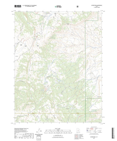 United States Geological Survey Geyser Peak, UT (2023, 24000-Scale) digital map