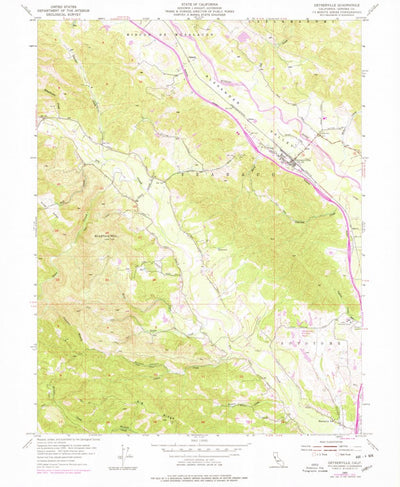 United States Geological Survey Geyserville, CA (1955, 24000-Scale) digital map