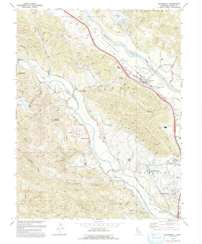 United States Geological Survey Geyserville, CA (1993, 24000-Scale) digital map