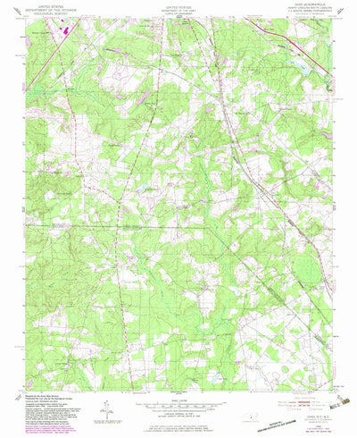 United States Geological Survey Ghio, NC-SC (1949, 24000-Scale) digital map