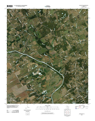 United States Geological Survey Gholson, TX (2010, 24000-Scale) digital map