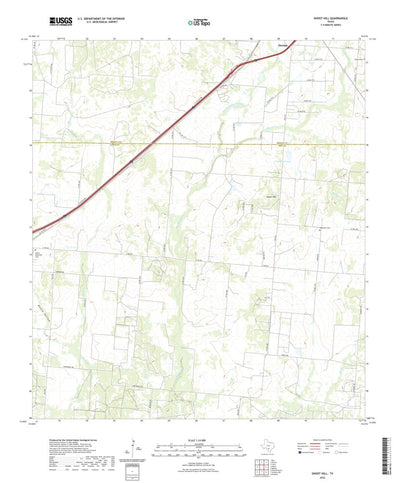 United States Geological Survey Ghost Hill, TX (2022, 24000-Scale) digital map