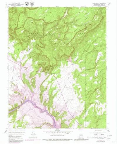 United States Geological Survey Ghost Ranch, NM (1953, 24000-Scale) digital map