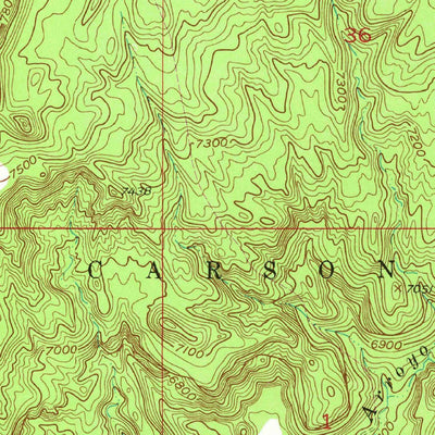 United States Geological Survey Ghost Ranch, NM (1953, 24000-Scale) digital map