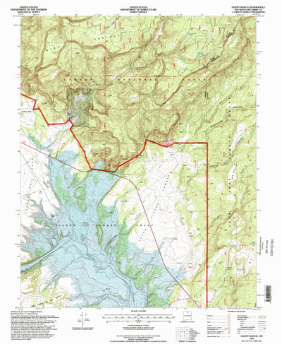 United States Geological Survey Ghost Ranch, NM (1995, 24000-Scale) digital map