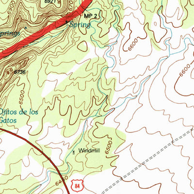 United States Geological Survey Ghost Ranch, NM (1995, 24000-Scale) digital map
