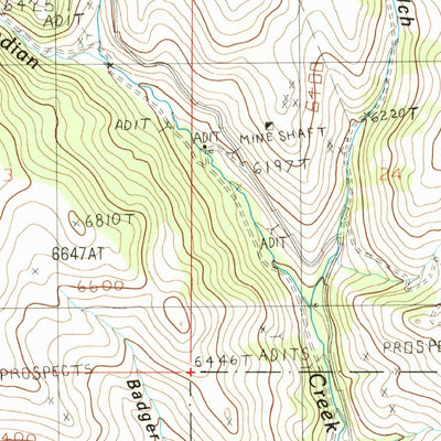 United States Geological Survey Giant Hill, MT (1986, 24000-Scale) digital map