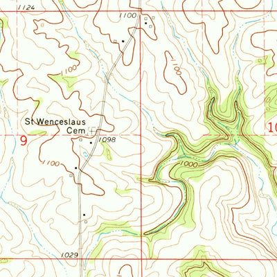United States Geological Survey Giard, IA (1971, 24000-Scale) digital map