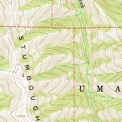 United States Geological Survey Gibbon, OR (1964, 24000-Scale) digital map