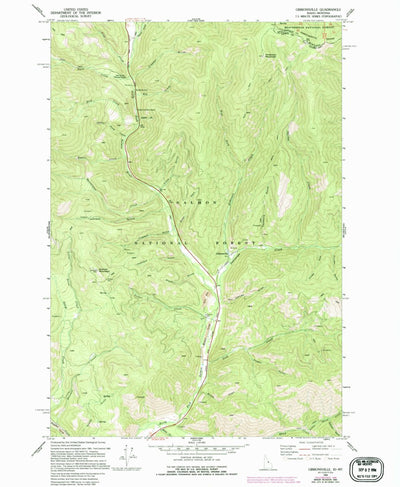 United States Geological Survey Gibbonsville, ID-MT (1966, 24000-Scale) digital map