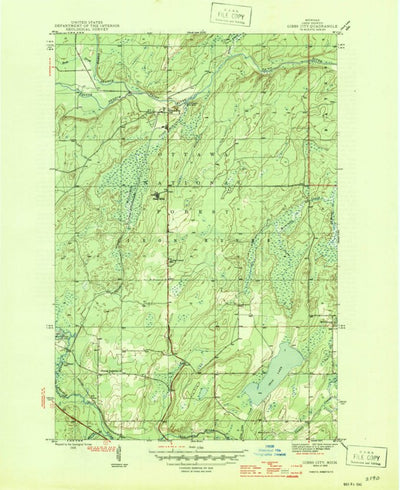 United States Geological Survey Gibbs City, MI (1946, 31680-Scale) digital map